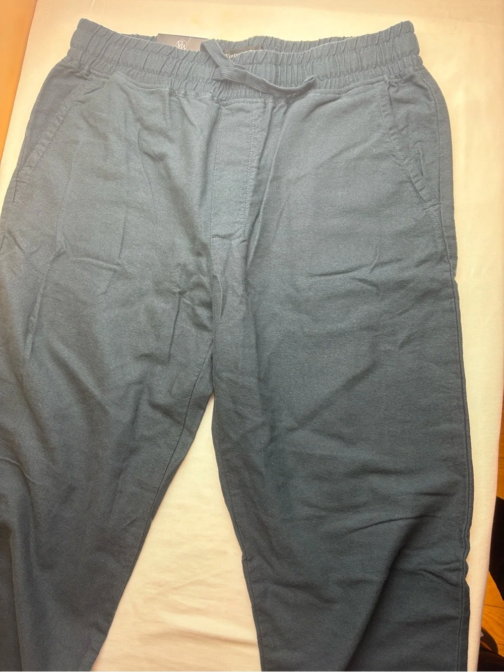 Vintage Teal Drawstring Joggers